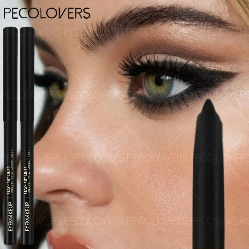 Waterproof Black Eyeliner Gel Pencil Lasting Natural Smooth Easy Wear Zpaxo