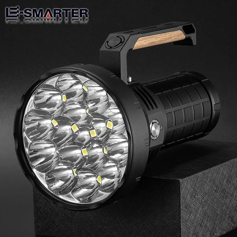 ESMARTER 58000 Lumen Rechargeable Flashlight & Solar Case