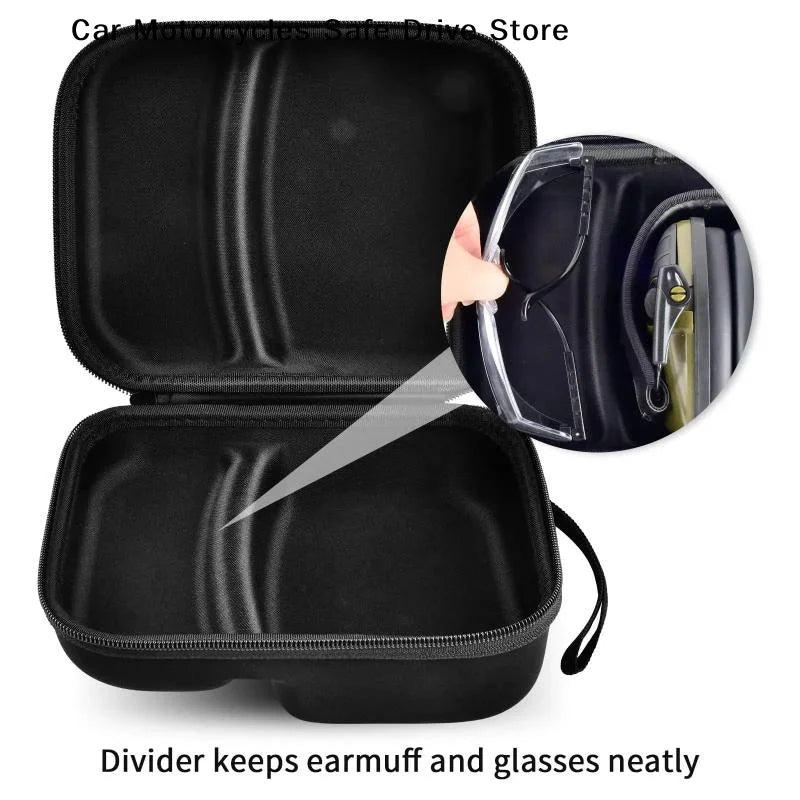 CMHard EVA Storage Case Earmuffs Portable Protective Carrying Bag