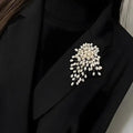 Pearl Flower Brooch – Alloy Corsage Pin for Clothes & Scarves