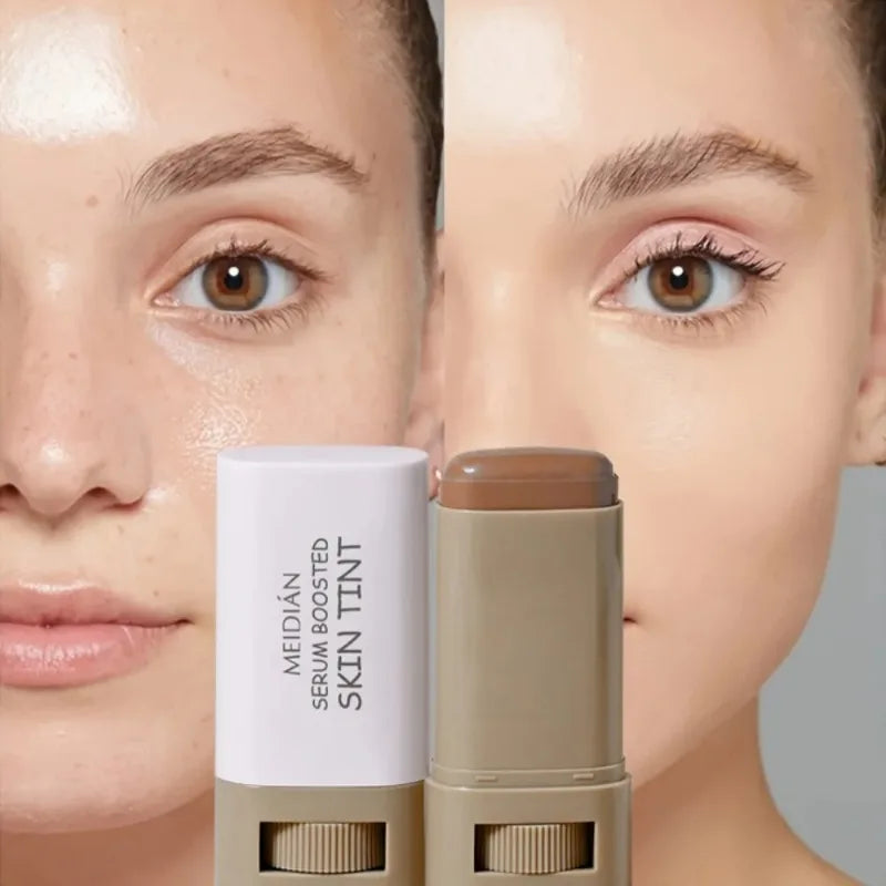 Bronze Foundation Stick Balm Serum Boosted Skin Tint Nourishing Silky