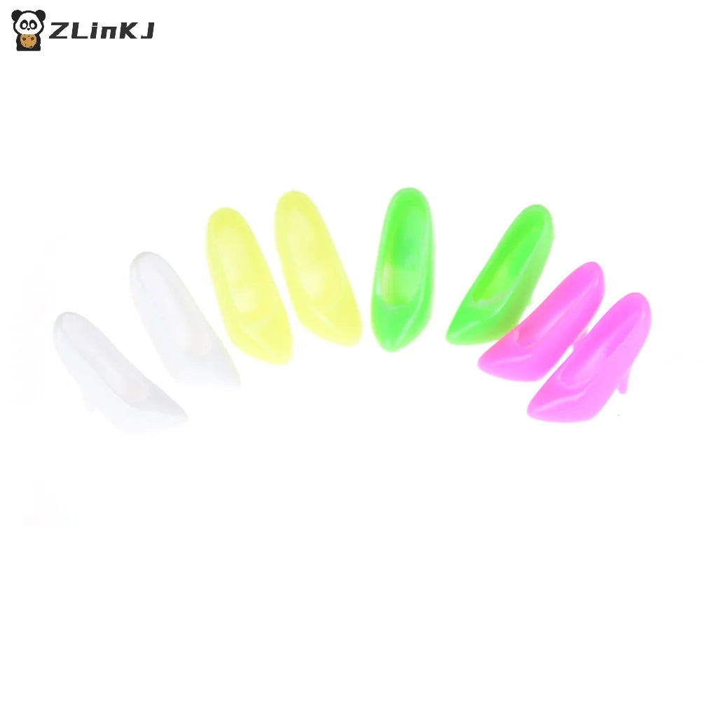 ▶10 Pairs Mix Colour Common style Doll Shoes Party Dress Dolls Accessory Zpaxo