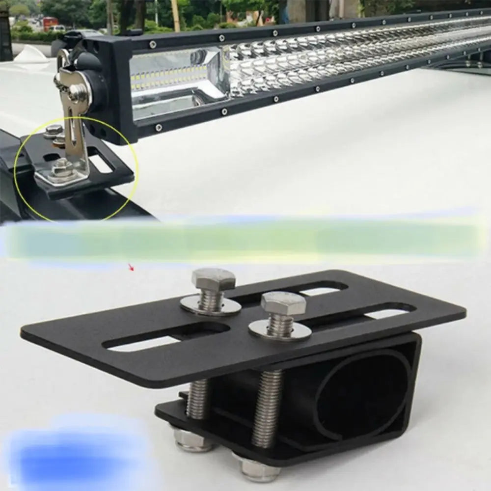 Durable Iron Roof Rack Light Bracket No-drill Installation Universal Zpaxo