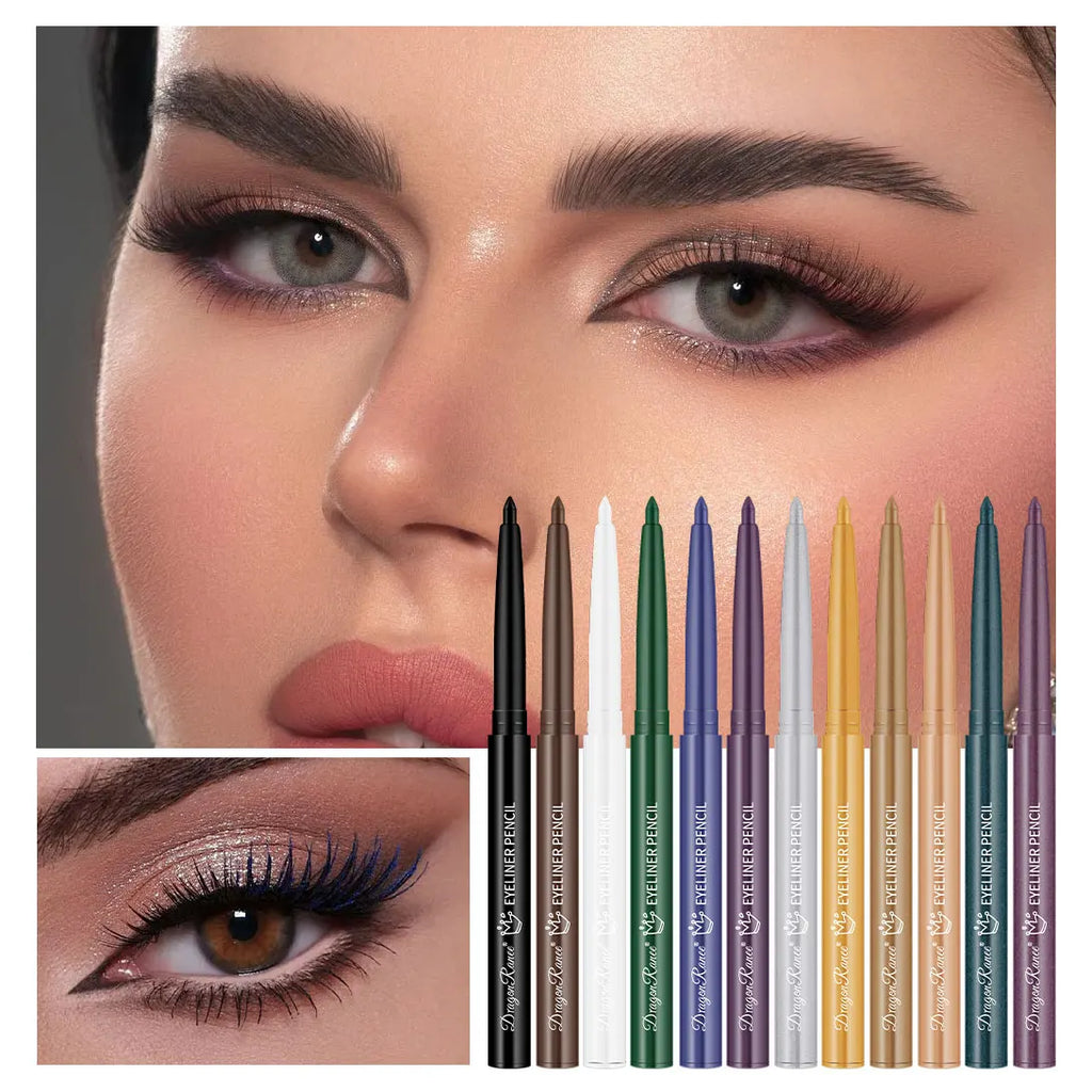 Eyeliner Pen Is Waterproof, Sweat-Proof, and Does Not Smudge, Easy for Beginners to Use, Available in Green, Purple, and Black, Long-Lasting and Does Not Come Off Easily Zpaxo