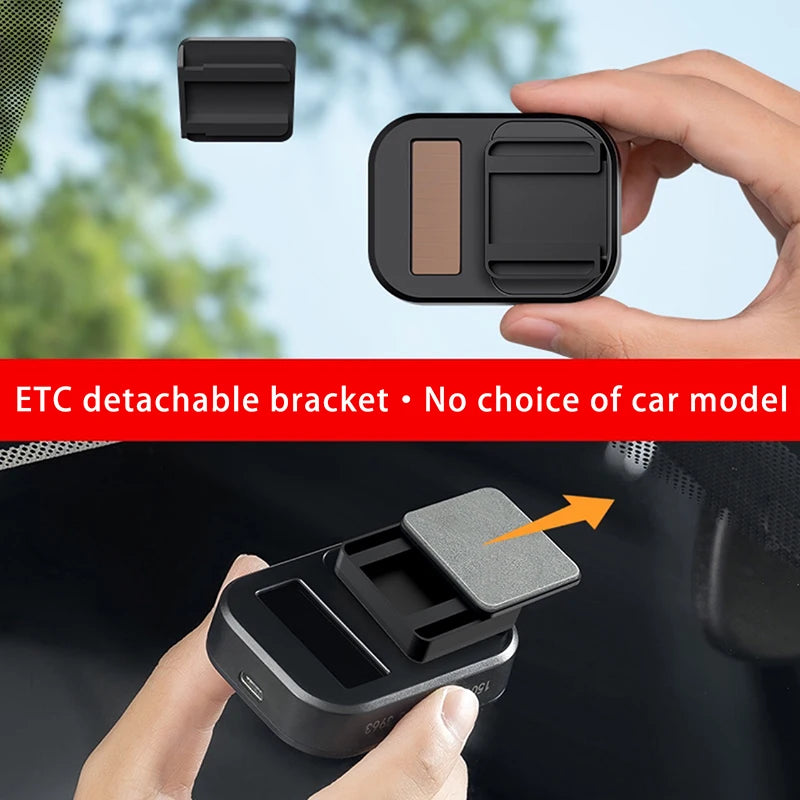 Universal Car Toll Pass Holder Adhesive Sticky ETC Bracket Removable