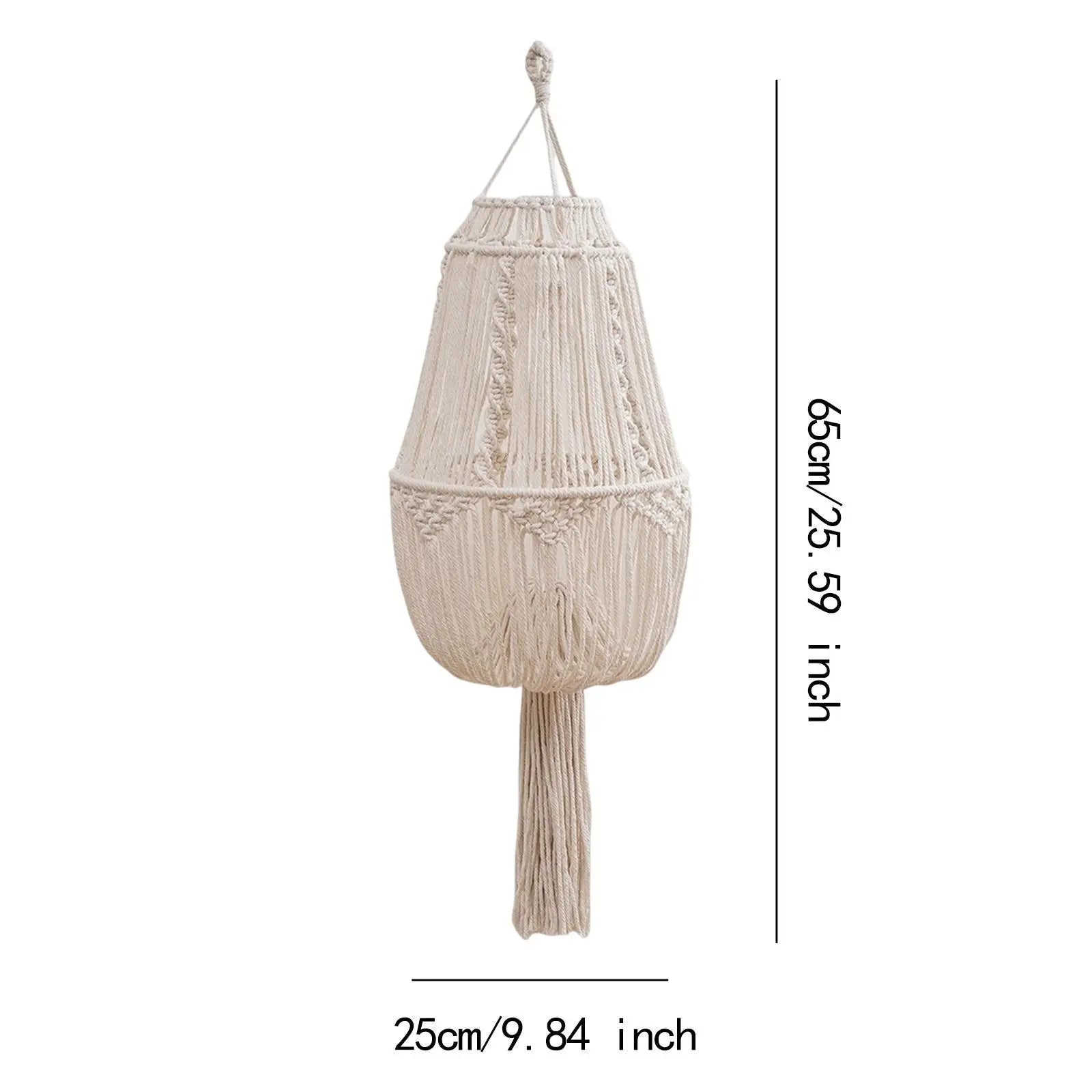 Nordic Bohemian Lamps Shade Handmade Modern Woven Tapestry Macrame Zpaxo