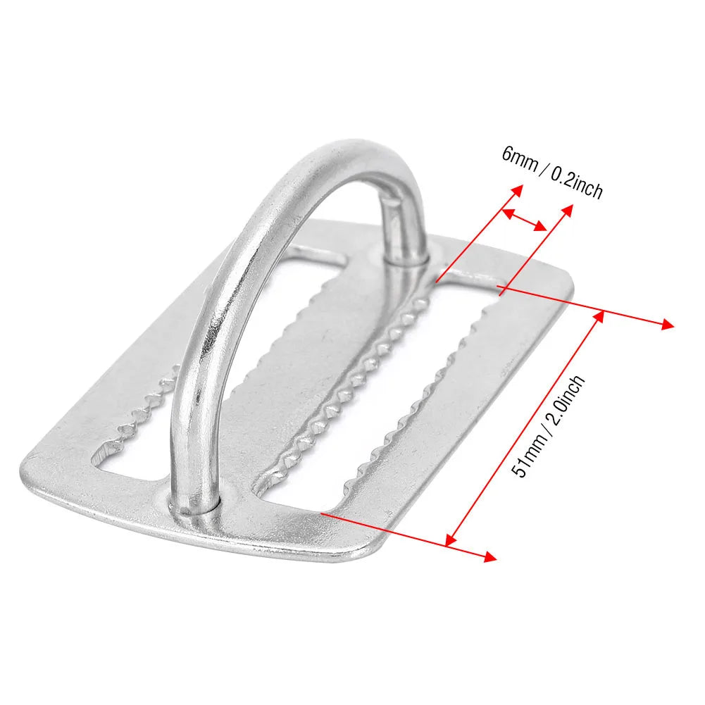 KEEP DIVING Ring Stainless Steel Weight Belt D-ring Slide Buckle