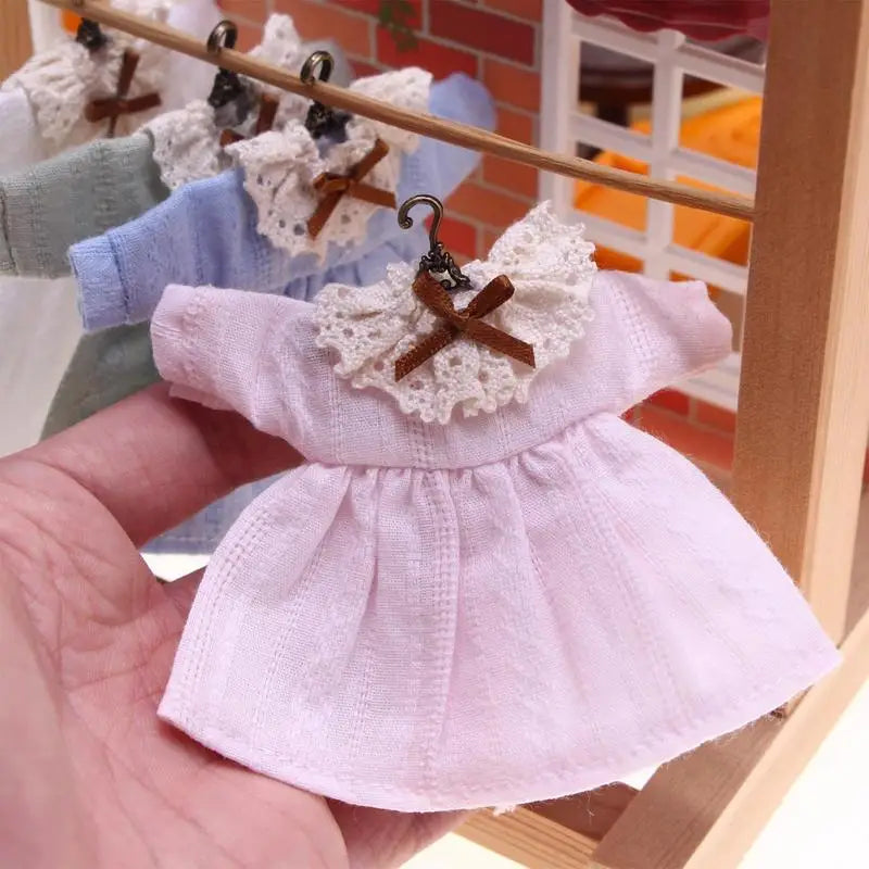 Clothes For Dolls Cartoon Doll Clothes Miniature House Dress Outfit Small Cartoon Plush Toy Clothing For Kids Boys Girls Zpaxo