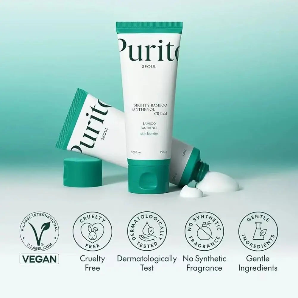 Purito Cream Bamboo Extract Panthenol Intensive Moisturizing Repairing Revitalizing Soothing For All Skin Type Skin Care Zpaxo
