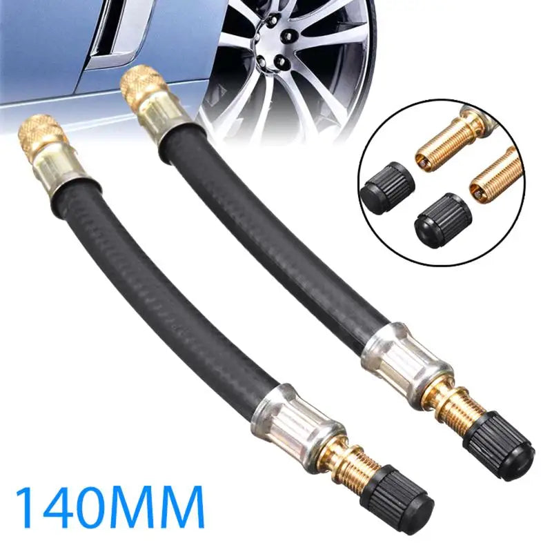 Flexible Tire Valve Stem Extension Tube – Car, Bike & Scooter