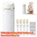 4 in 1 Portable Leakproof Travel Bottle Dispenser set Travel Container Journey for Shampoo Bottle Soap and Shampoo Dispenser Zpaxo White