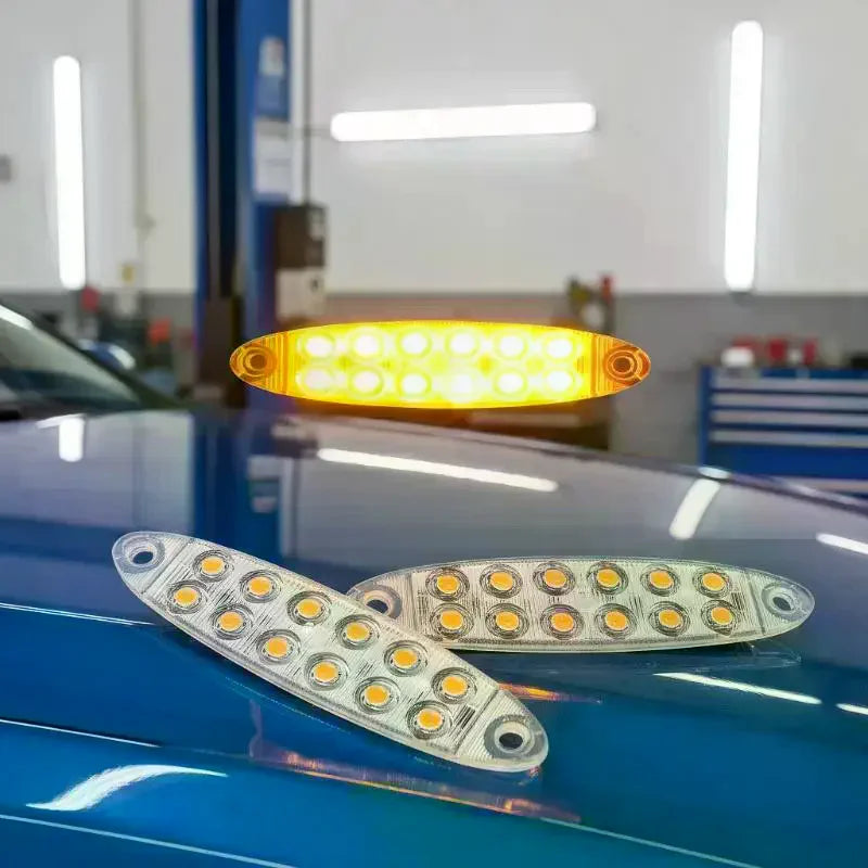 Solar LED Strobe Warning Light for Car, Motorcycle & Truck