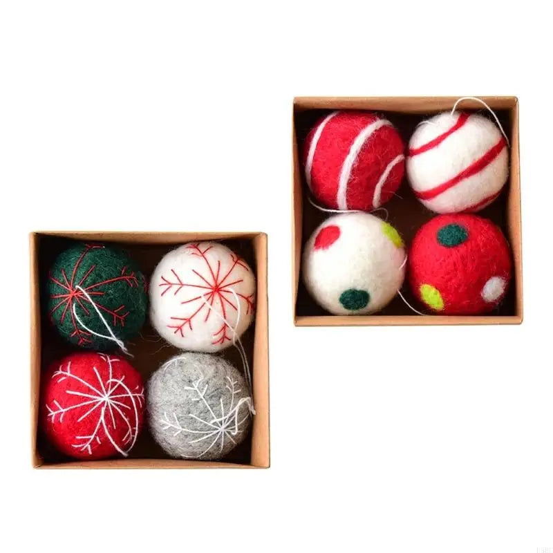 Merry Felt Snowflake Balls Decorations Hanging Decoration Christmas