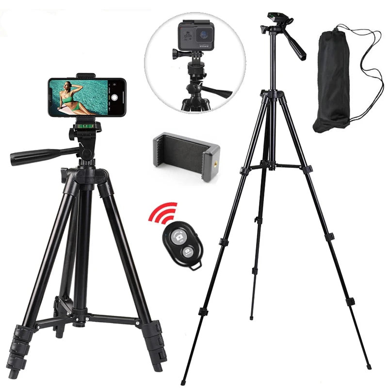 Phone Tripod For Video Recording Phone Tripod Stand with Bluetooth Remote Universal Camera Phone Photography Stand For SLRCamera Zpaxo