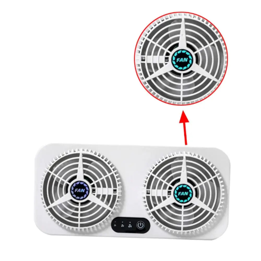 USB Powered Car Cooling Fan 5W Power Energy Saving Window Front Rear Zpaxo
