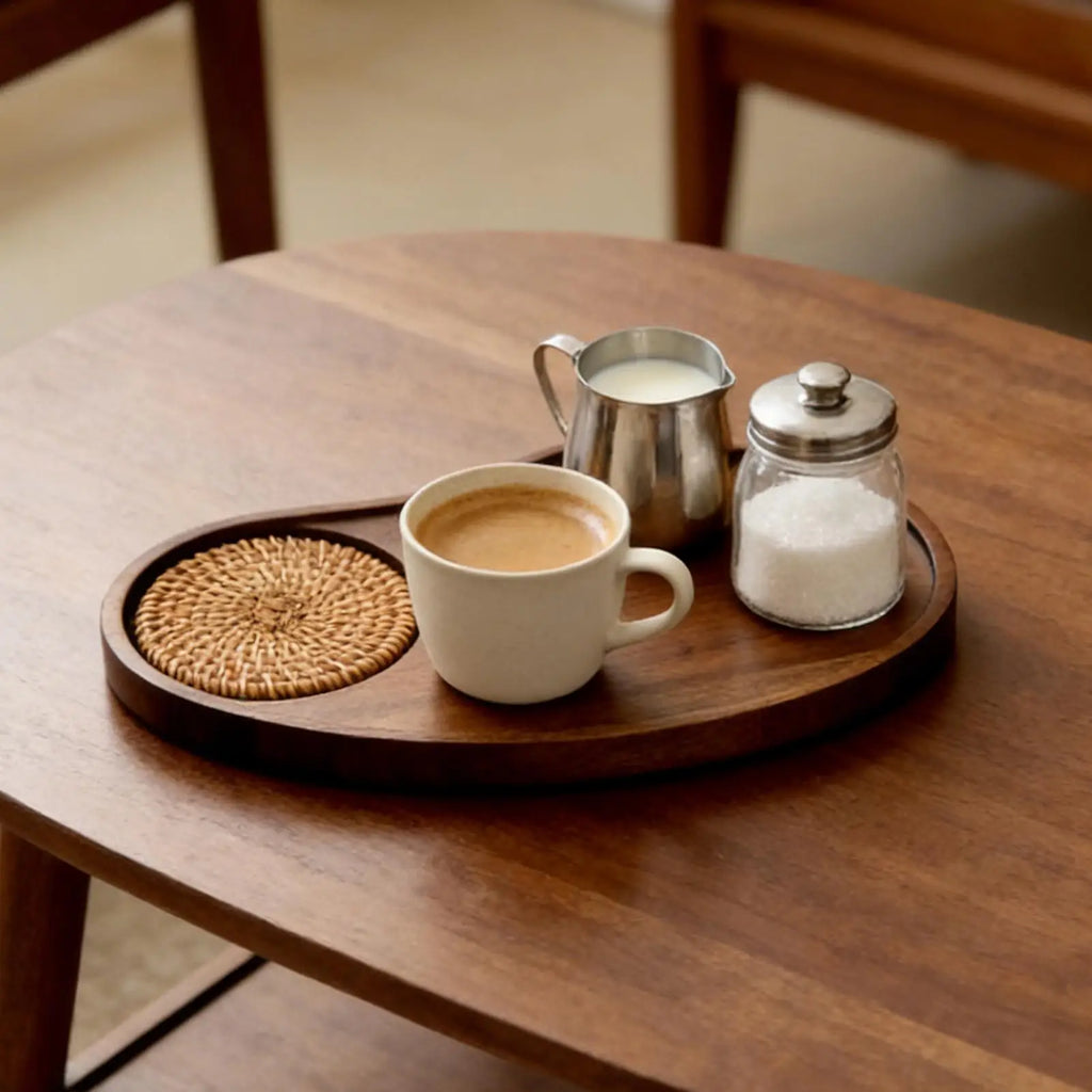 Tray Coffee Table Wooden Decorative Serving Boards Breakfast Home