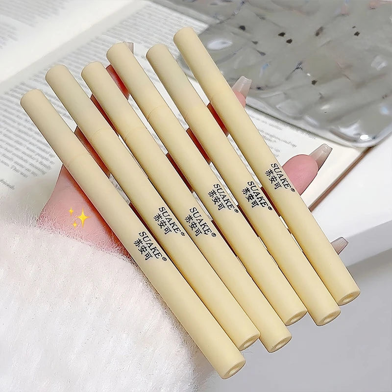 Black Liquid Eyeliner Pen Lasting Waterproof Sweatproof Eyeliner Lying Silkworm Pen Big Eyes Makeup Women Cosmetics Beauty Tools Zpaxo