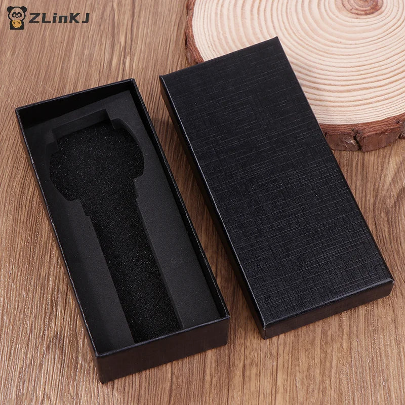 ▶1Pcs Black Rectangle Container Watch Box Travel Watches Jewelry Paper Boxes Gift Cases With Sponge Zpaxo