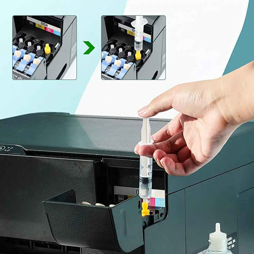 100ml Inkjet Print Head Cleaning Solution Kit with Syringe Printer Cleaning Kit Zpaxo