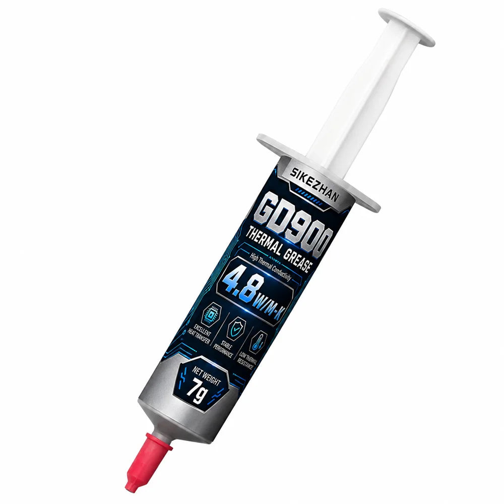 SIKEZHAN 2Pc Thermal Paste 30g Silicone Grease High Conductivity Cooling Compound for CPU GPU LED Heatsink Processor Chip Cooler Zpaxo GD900-7g