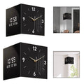 Double Sided Corner Wall Clock with Temperature & Date Display Double Sided Wall Clock Zpaxo 26cmx26cm
