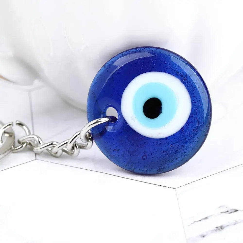 Fashion Greek Pendant Charm Gift Turkish Blue Eye Keychain Accessories Zpaxo