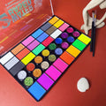 42 Colors Face Body Painting Water Soluble UV Neon Paint Art Makeup Zpaxo 42 color and 2 brush