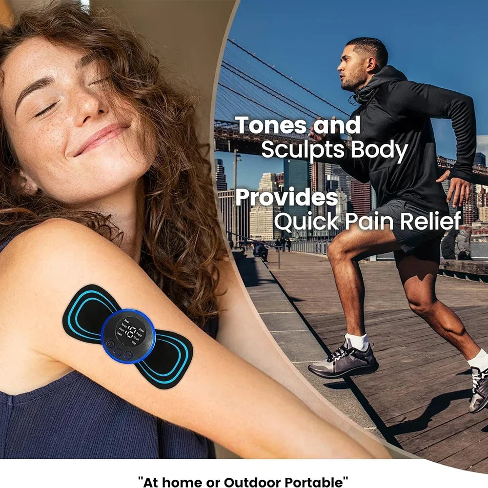 Electric Neck Massager Muscle Massage Stimulator Low Frequency Instrument Back Cervical Calf Patches Joints Relief Body Zpaxo