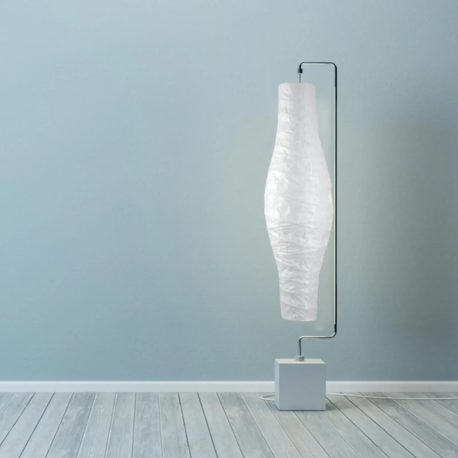 Rice Paper Floor Lamp Shade Japanese Style 117cm Tall Light Cover for Hotel Bedroom Contemporary Floor Lamp Living Room Home Zpaxo
