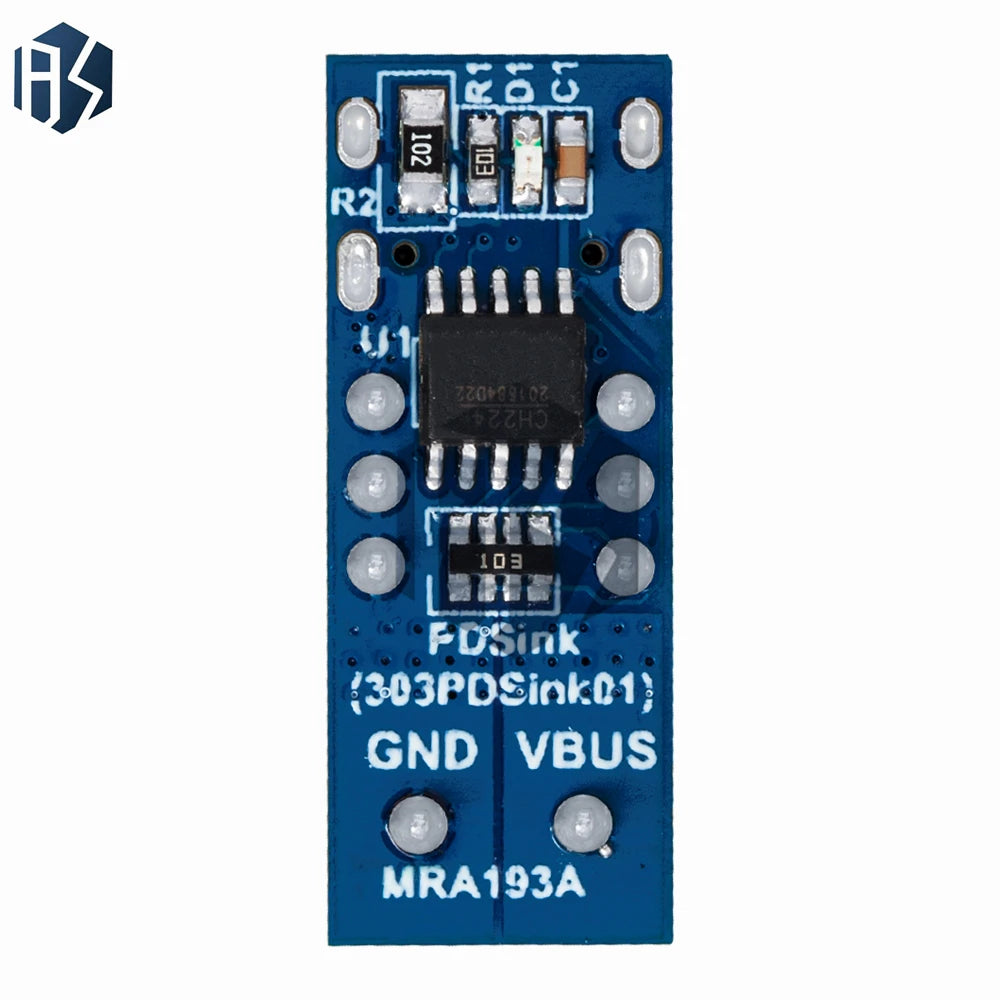 USB-C PD Trigger Module - Programmable 12V/9V Boost Converter with QC3.0/PD3.0 Support for Fast Charging, Laptop Power Supply Zpaxo