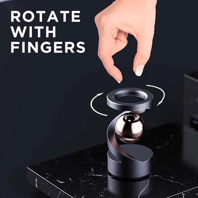 Elegant Floating Gyro Ornament Aluminum Alloy Non Finger Rotating