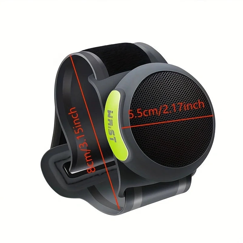 Outdoor Wearable Speakers Suitable Mountain Climbing Cycling Etc Zpaxo grey