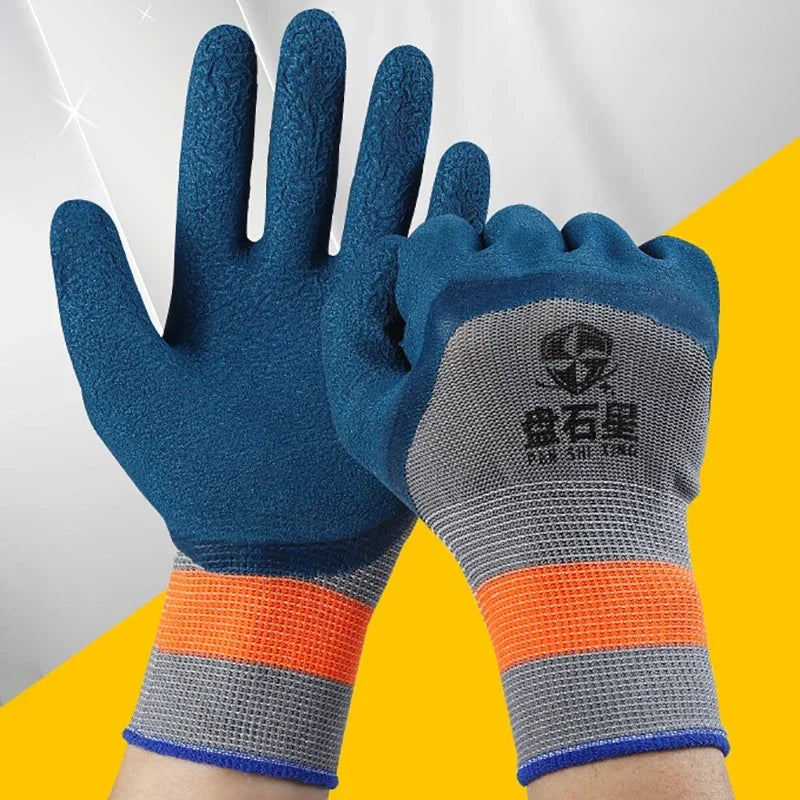 1Pair Tire Rubber Gloves Wear-resistant Non-slip Work Gloves Labor Protection Gloves Home Improvement Garden Construction Zpaxo