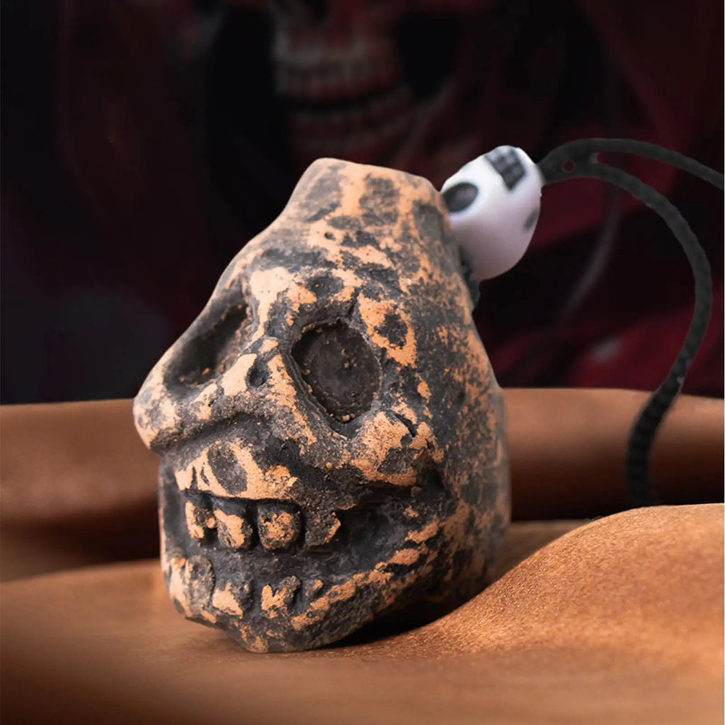 Death Whistle Skull Human Screaming Sounds Screaming Aztec Death Whistle Ghost Scream Pendants And Commemorative For Halloween Zpaxo Default Title