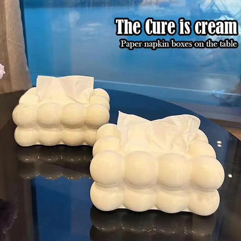 Cotton Candy Drawer Light Luxury Home Living Room Creative 2024 New High-end Dining Table Tissue Box Plastic Zpaxo