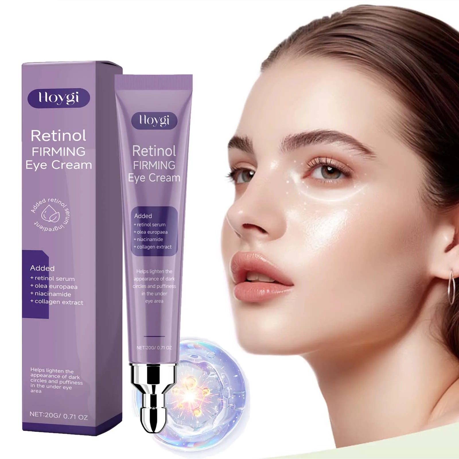 Hoygi Retinol Eye Cream – Dark Circles & Firming, 20g Retinol Eye Cream Zpaxo
