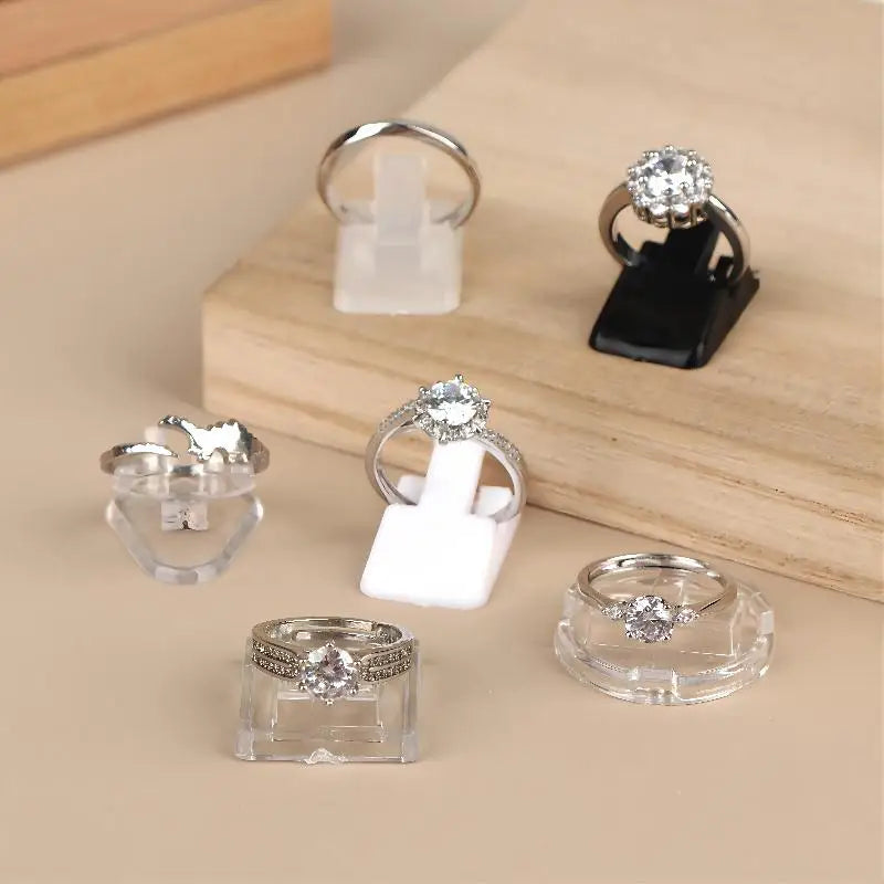 20-Pack Acrylic Ring Display Stands – Jewelry Organizer Holder