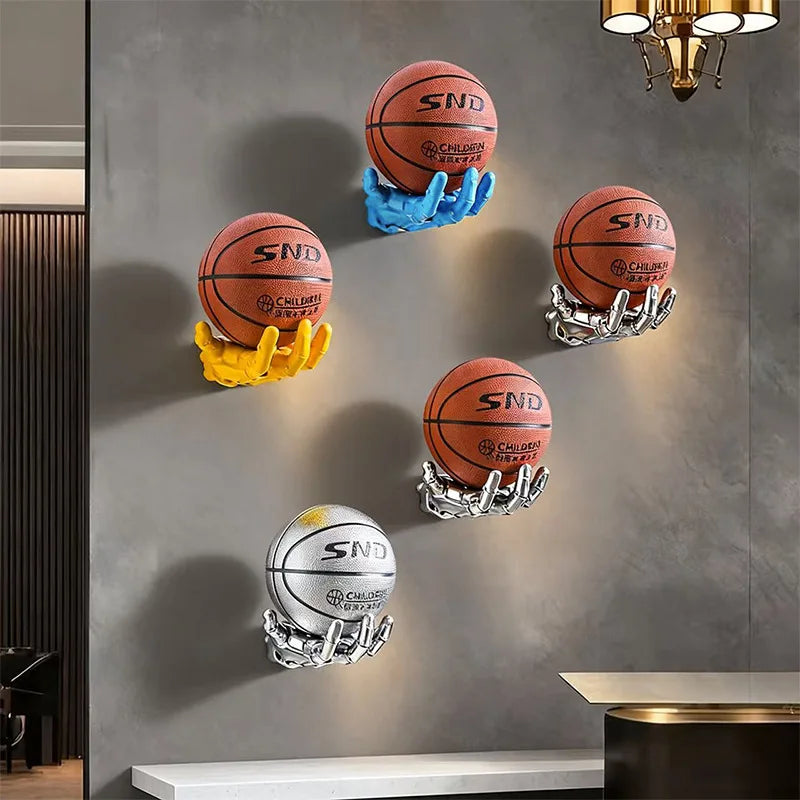 Robotic Arm Basketball Wall Mount Rack – Punk Industrial Decor Wall Display Rack Zpaxo
