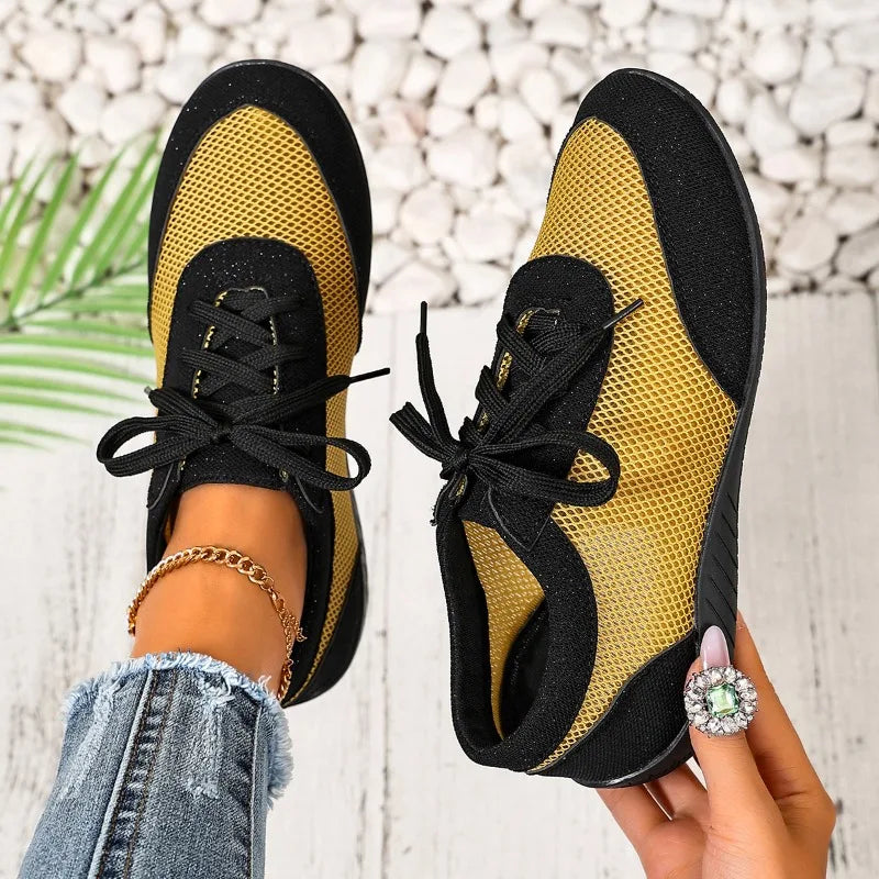 Spring Autumn Women's Mesh Fabric Breathable Single Shoes Women Zpaxo