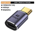 USB4 40Gbps 90° USB-C Adapter | 100W Fast Charge & 8K Video USB-C Adapter Zpaxo CM-CG ZT