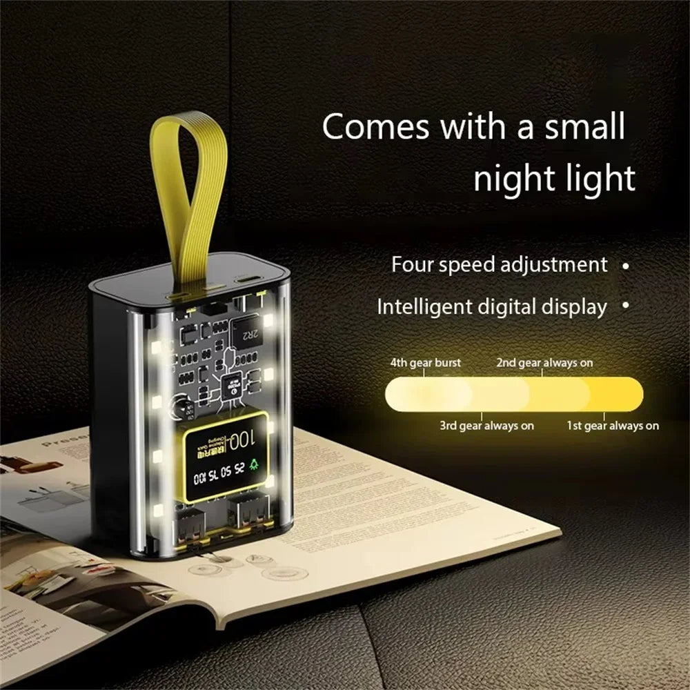 DIY 18650 Power Bank Case – Dual USB, LED Night Light DIY Power Bank Case Zpaxo