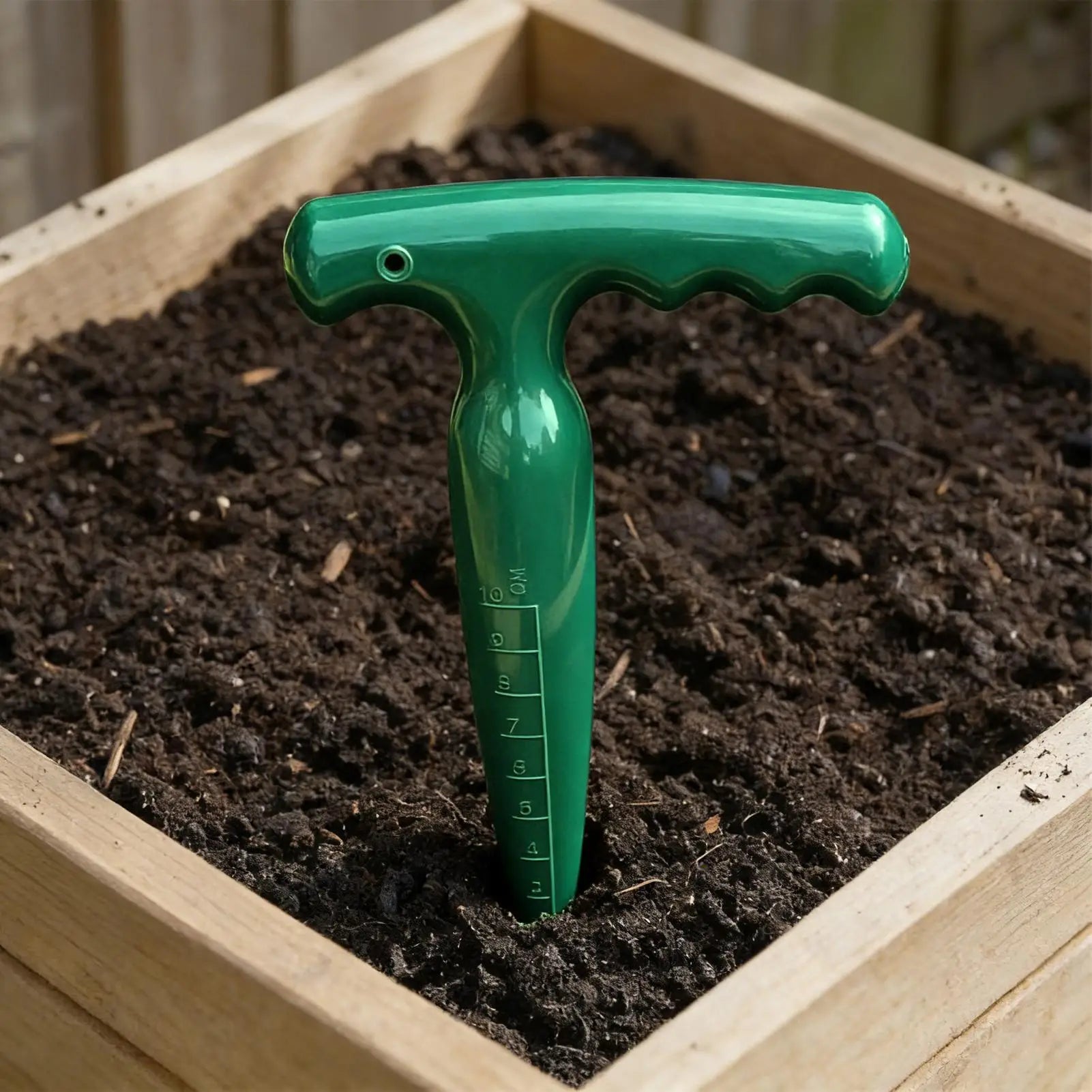 Handheld Garden Hole Puncher Clear Scale Planting Tools Lightweight