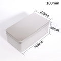 CMMini Tinplate Soap Box Portable Metal Rectangular Iron Small Square