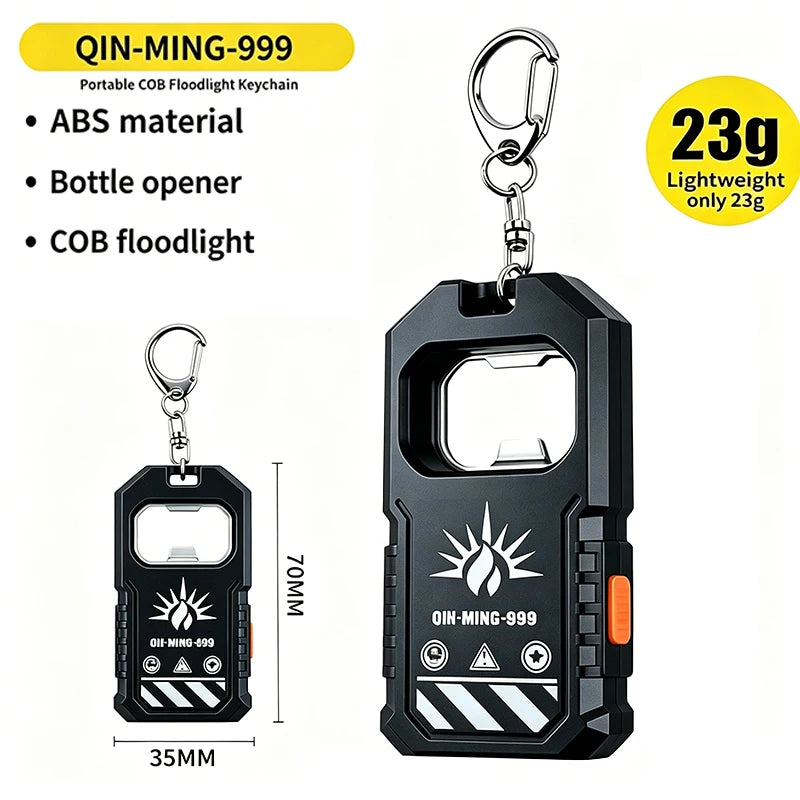 USB Rechargeable LED Multifunctional Strong Light Pocket Keychain Zpaxo Keychain Flashlight
