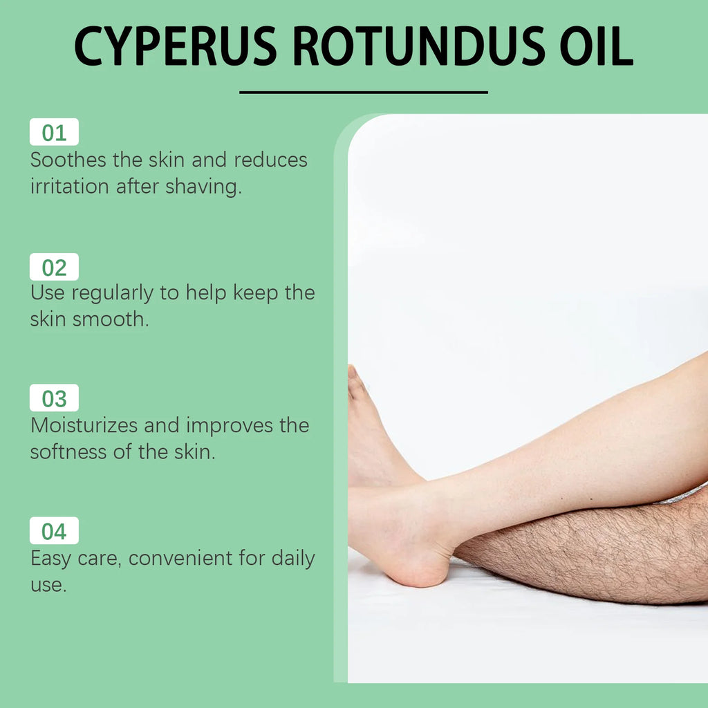 Eelhoe Cyperus Rotundus Hair Inhibitor Oil 60ml | Body Hair Serum Hair Inhibitor Serum Zpaxo