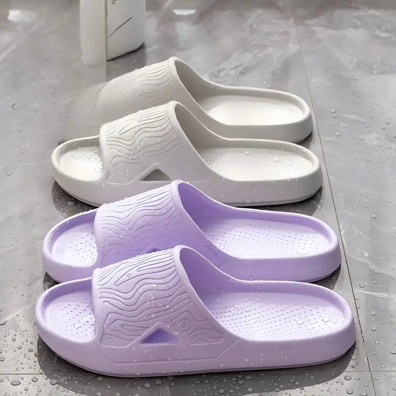 SHAJI Unisex Couple Cloud Slides Summer EVA Thick Sole Non Slip