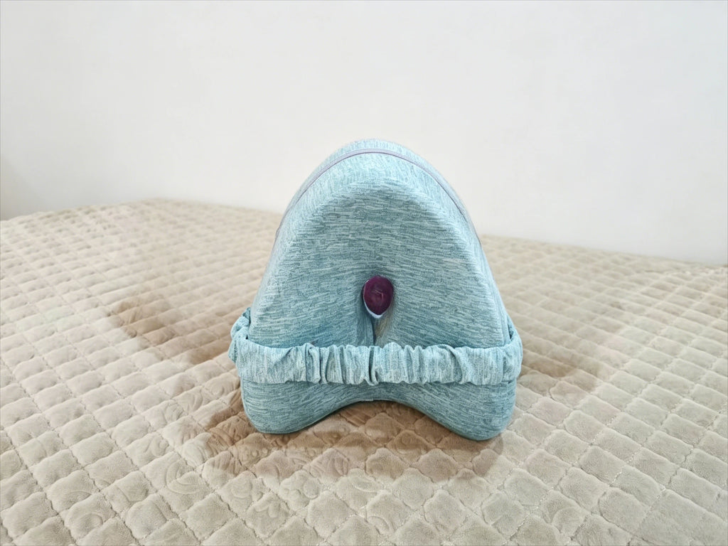 Heart shaped leg pillow memory cotton slow rebound clip leg pillow leakage decompression side sleeping leg pillow Zpaxo Blue leg pillow