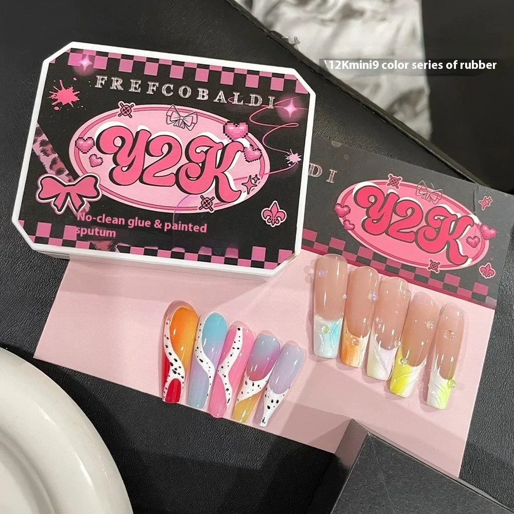 9-Color Chinese Style Gel Nail Glitter & Eye Shadow Palette Gel Nail Glitter Palette Zpaxo