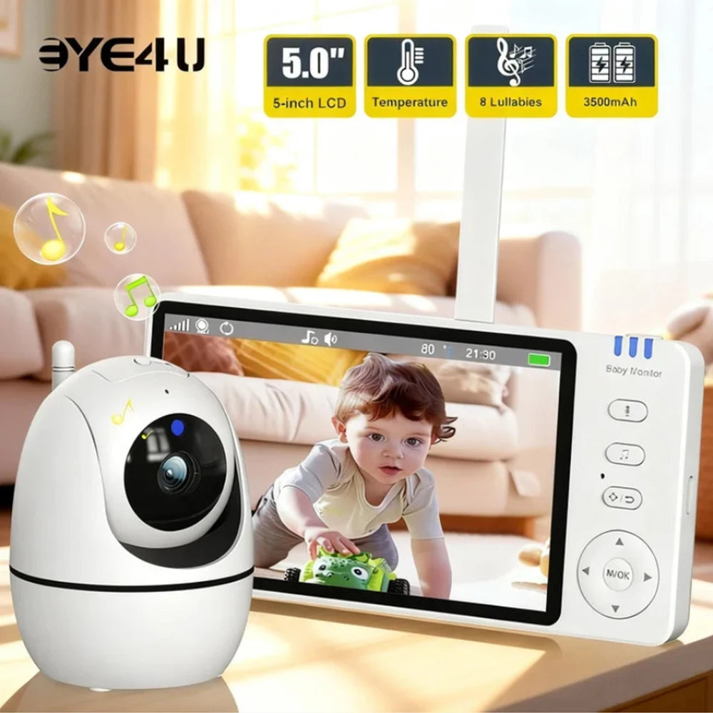 Video Baby Monitor Camera PTZ Zoom Babyphone Cam Security Protection Zpaxo