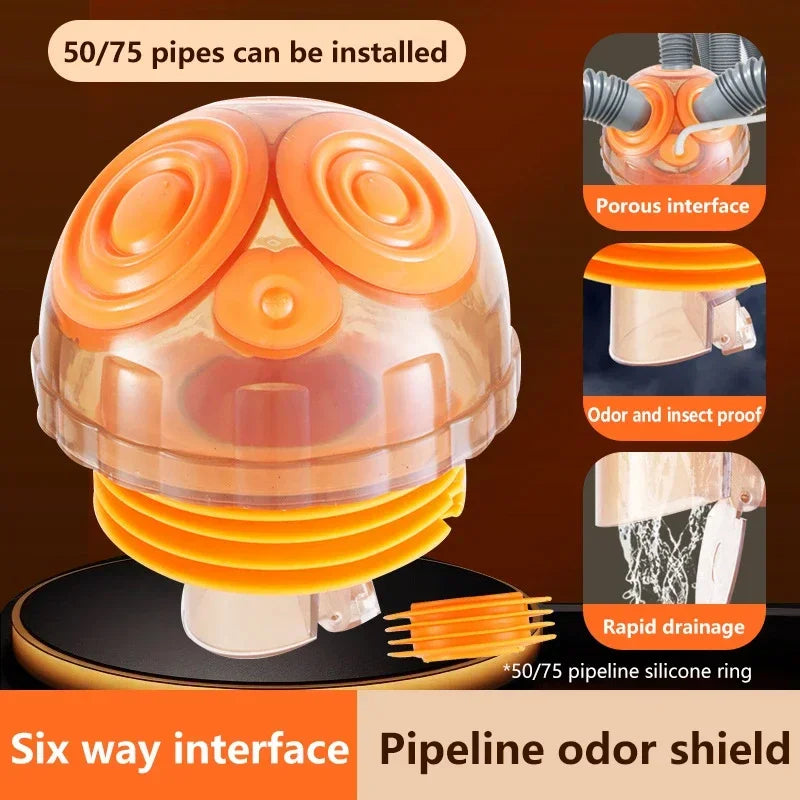 1PCS Anti Odor Drain Shower Multifunctional For Kitchen Sink Pipe Set Adapter Deodorant Dishwasher Accessories Zpaxo